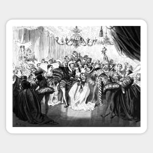 Cinderella at the Ball - Gustave Dore Sticker